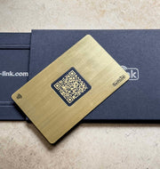 Exclusive Metal | NFC Business Card | Custom Branded | Radiant Gold - SwiftLink