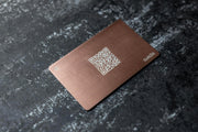 Hybrid | NFC Business Card | Custom Branded | Opulent Rose Gold - SwiftLink