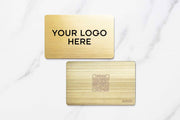 Hybrid | NFC Business Card | Custom Branded | Radiant Gold - SwiftLink