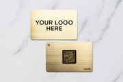 Exclusive Metal | NFC Business Card | Custom Branded | Radiant Gold - SwiftLink