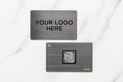 Exclusive Metal | NFC Business Card | Custom Branded | Gunmetal Grey - SwiftLink