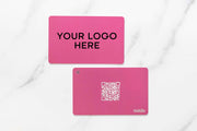 PVC | NFC Business Card | Custom Branded | Plush Pink