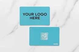 PVC | NFC Business Card | Custom Branded | Miami Blue - SwiftLink
